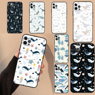 Baby Whale Phone Case For iPhone 17 16 15 14 13 11 12 Pro Max Mini 16 Plus 16e 17 Air Protective Cover