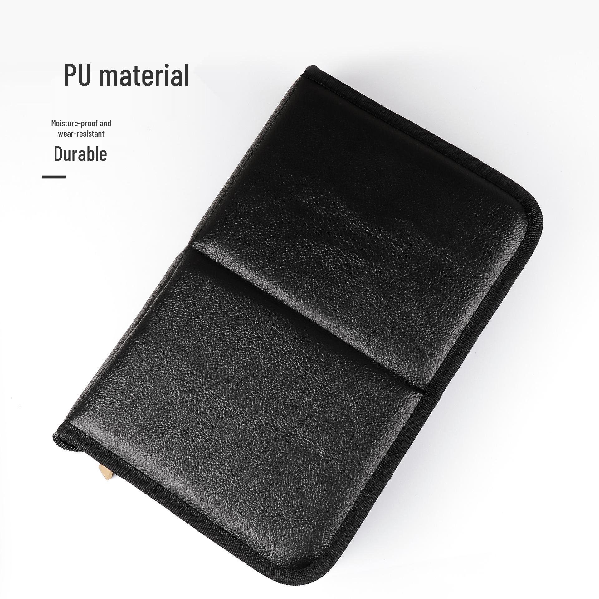 

ПУ Большая вместимость 35 отделений Складная сумка для хранения визажиста для различных инструментов 18*27*5.8 cm чёрный