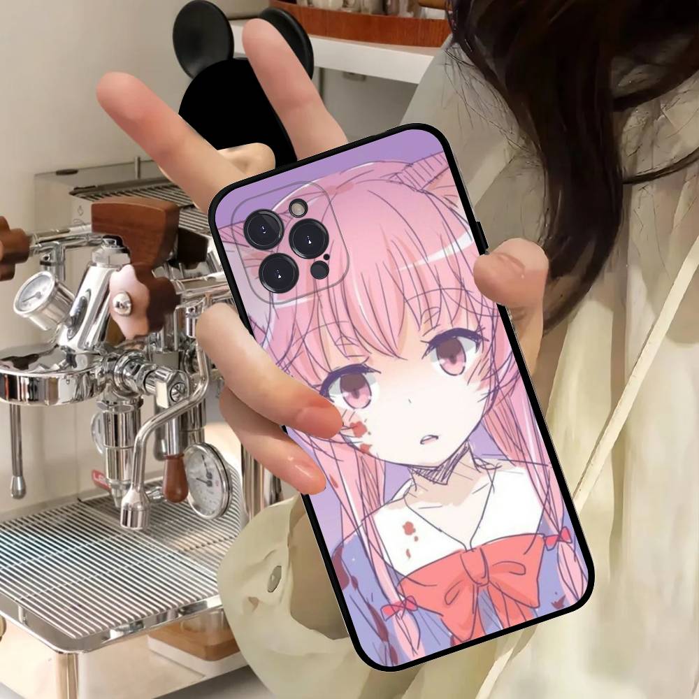 Anime Future Diary Phone Case For IPhone 16 15 14 13 12 11 17 Pro Max Simplicity Back TPU Soft Case