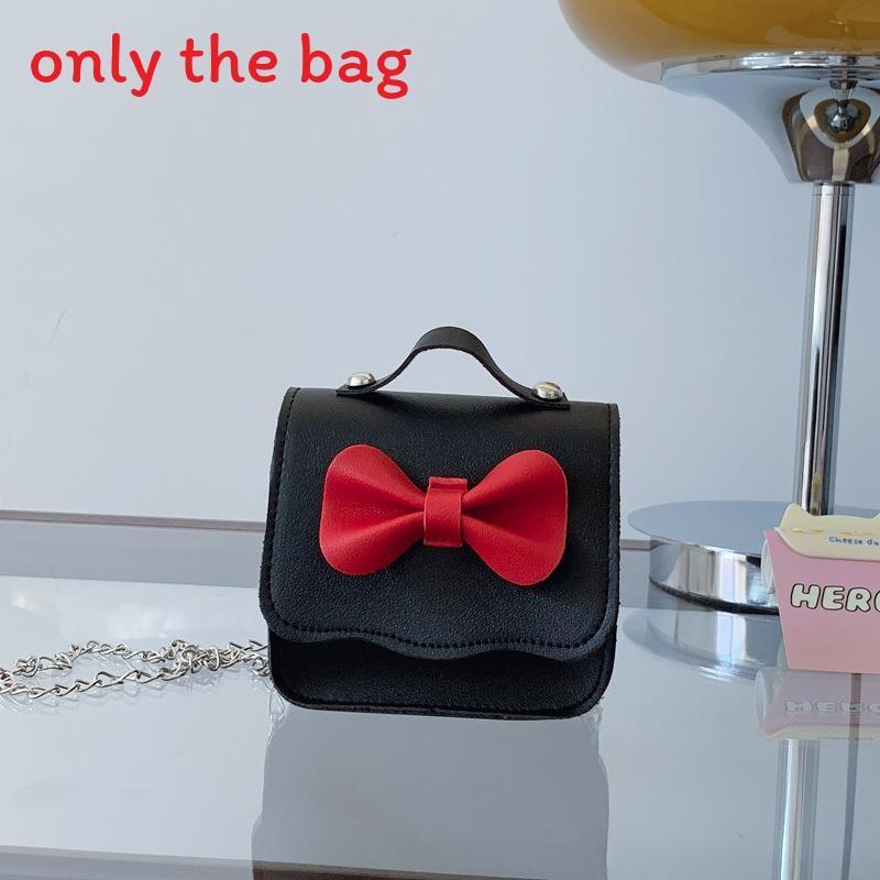 Fashion Girl Toddler Mini Crossbody Bag Pu Coin Purse With Butterfly Bow Decor