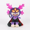 Nova Boneca de Pelúcia Demônio Roxa Personagem Vilão de Desenho Animado com Chifres e Capa Brinquedo de Pelúcia Macio Figura de Monstro Fofa Colecionável Presente para Crianças Fãs de Jogos