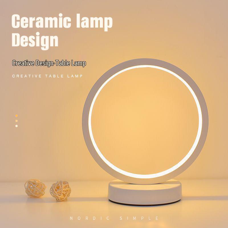 Modern Dimmable Table Lamp for Bedroom, Living Room, or Dorm