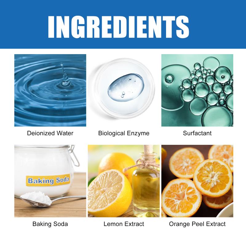 Refrigerator Odor Control Cleaner Eliminates Unpleasant Smells Effective for Food Stain Removal Home Use