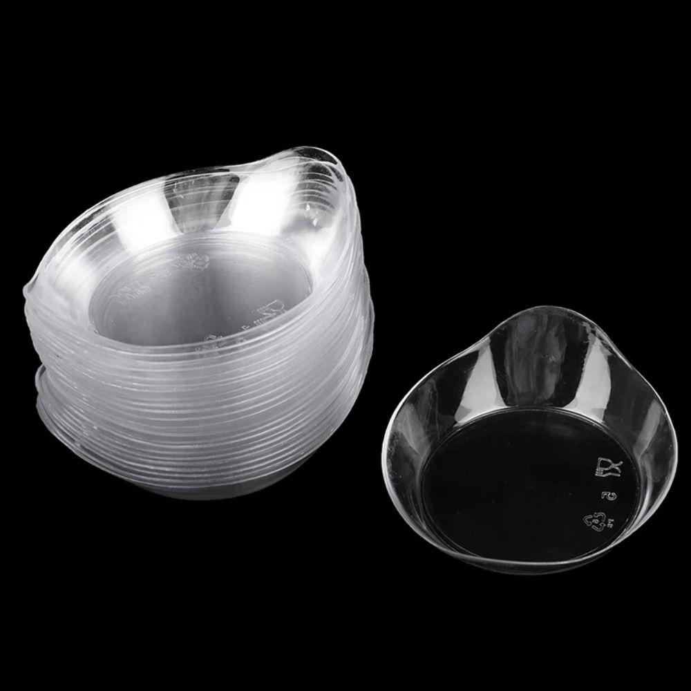 

50Pcs Clear Ice Cream Cup Hard Plastic Sauce Dish Dessert Container Yogurt Cup Wedding Party