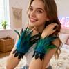 Women's Feather Wristbands, Colorful Feather Armbands, Costume Accessories For Carnival, Parties, And Stage Performances