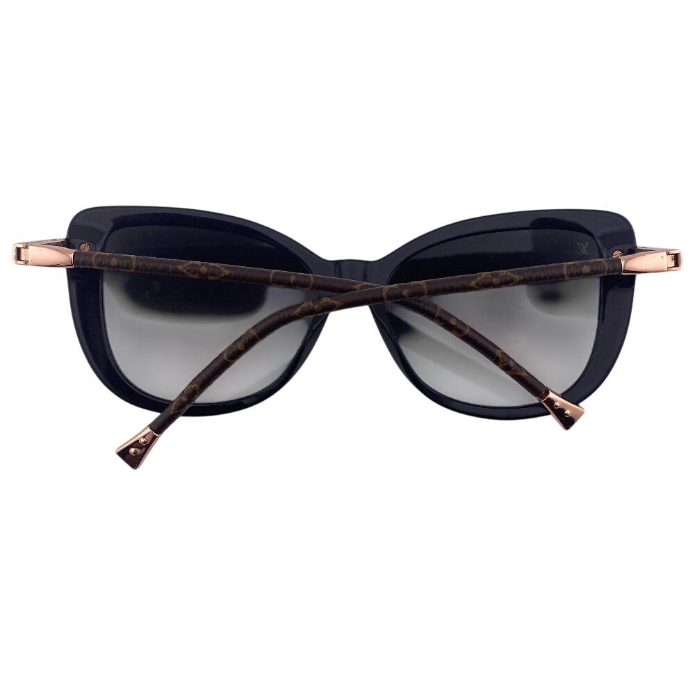 LOUIS VUITTON Z0781E Gold Plated Charlotte sunglasses black Gold Plated Used