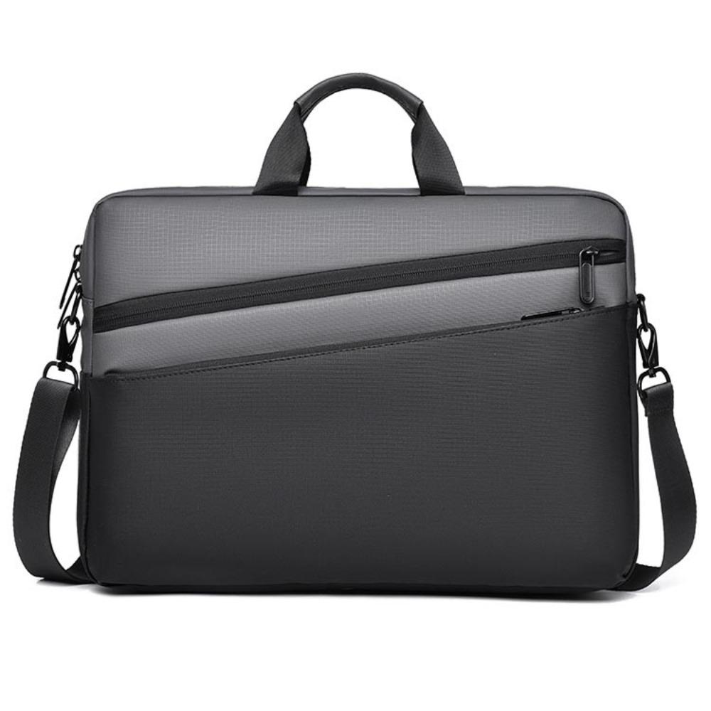 

with Handle Business Laptop Bag Shoulder Strap Laptop Shoulder Bag Business Briefcase 15.6inch чорний/сірий