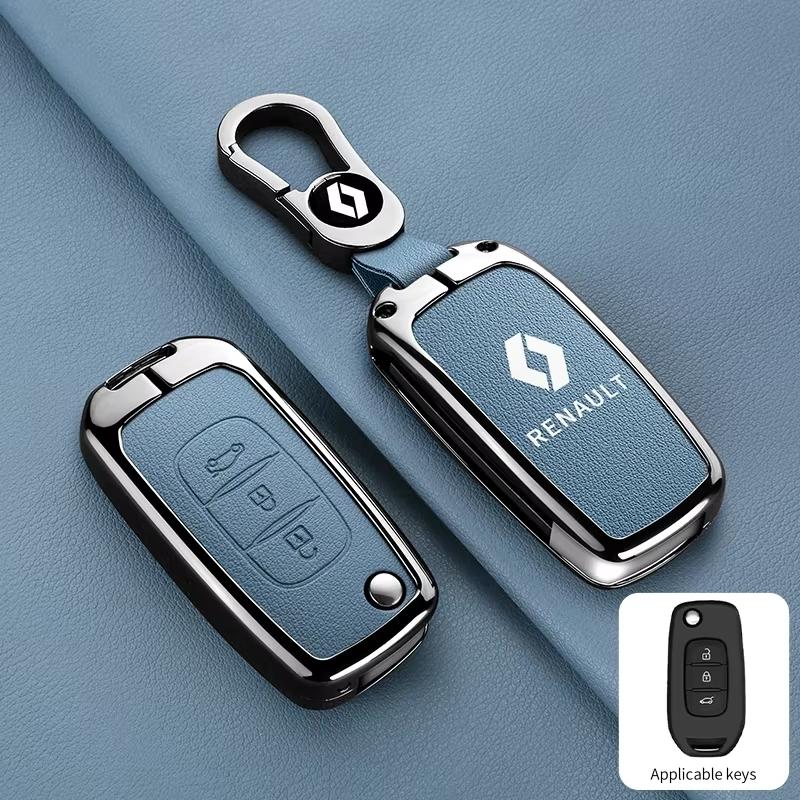 2026 Hot For Renault Hub Caps Car Key Case Cover Key Bag For Renault RS Scenic Clio Laguna 2 3 4 5 Kangoo Fluence Megane Trafic