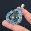 Pendente Gioiello in Argento Sterling con Pietra di Diaspro Sanguigno per Compleanno Fidanzamento Moglie