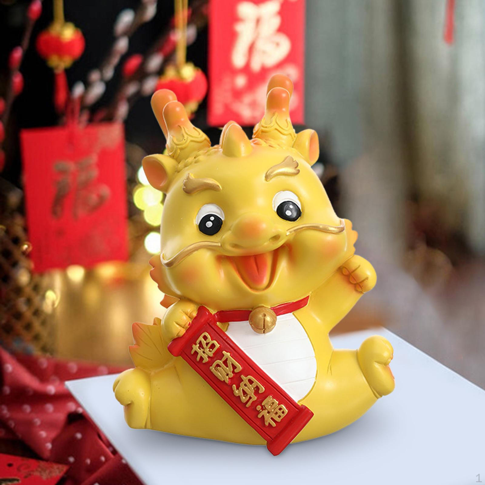 Статуэтка Дракона Года Дракона Копилка Поделка Настольное Украшение Декор style A