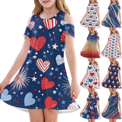 Girls' A-Line Dress -Summer Sleeveless Casual Sundress Toddler Dress