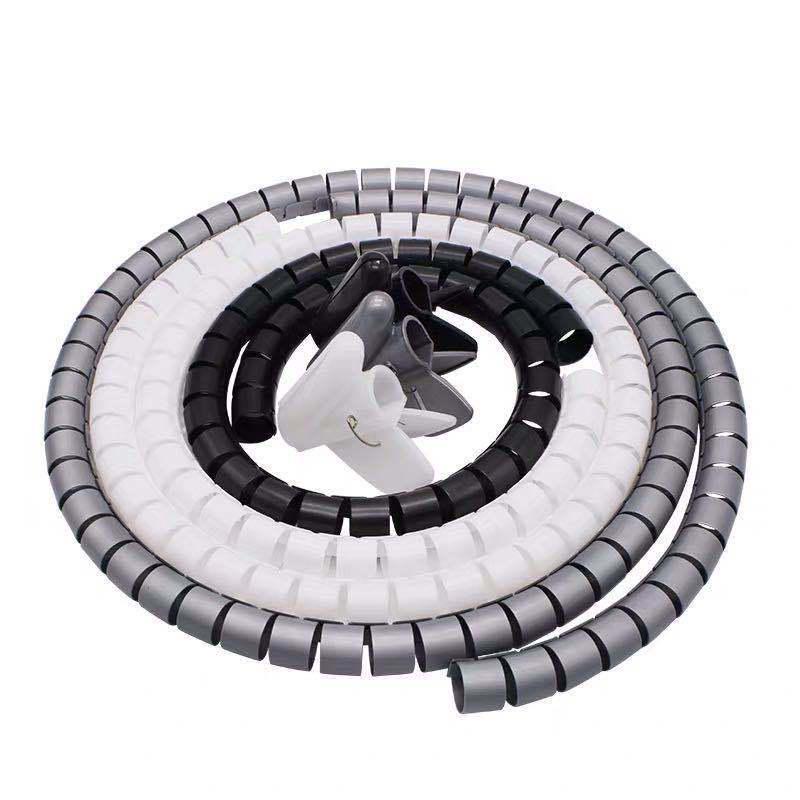 Cable Management Tube for Electric Wires - Soft Wrap for Computer, Monitor, and Power Cords.