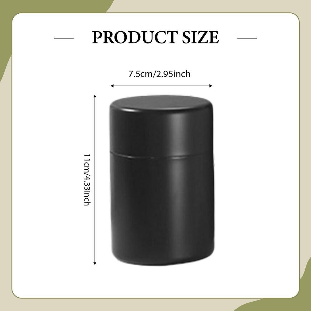 Creative Stainless Steel Tea Box with Double Airtight Lid for Candy, , And Coffee Beans.
