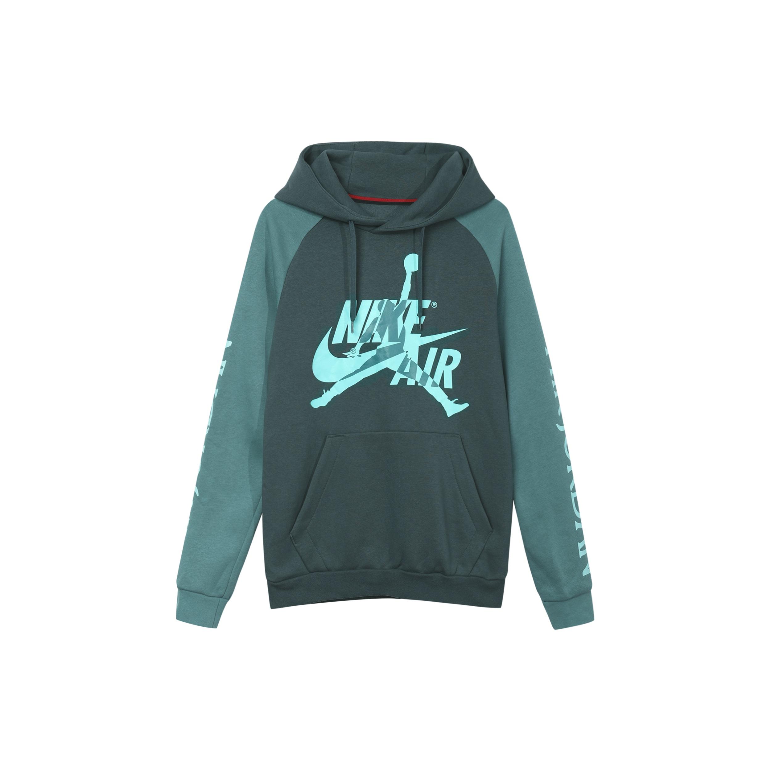 Air Jordan Fleece Lined Pullover Black Green Men s BV6011-303 M