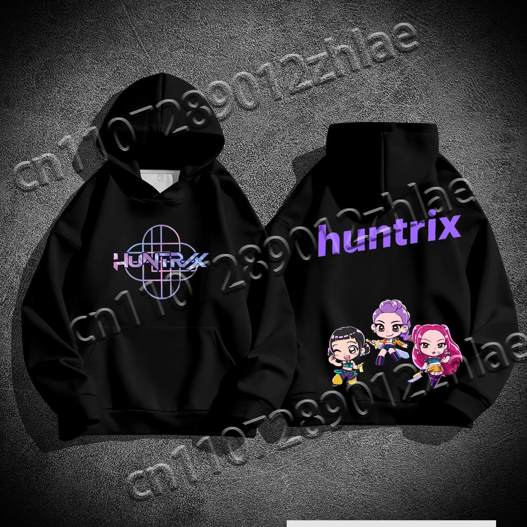 New Kpop Demon Hunter Best Selling  High Quality Flannelette Adult Sweater Loose Comfortable Quick Drying Adult Hooded Sweater
