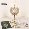 Zodiac Sign Craft Kit 12 Blessing Beaded Ornament DIY Kit, Beginner Friendly Bead Decoration Set for Beginners Beading Set, Hanging Pendant, Handmade