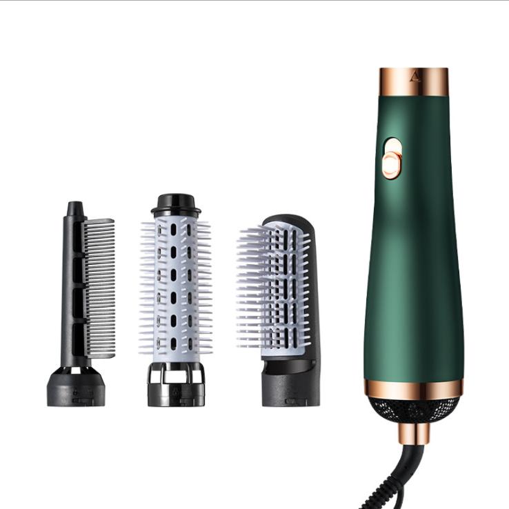 Cepillo secador de pelo 3 en 1, cepillo de aire, peine estilizador, secador de pelo eléctrico de un paso, secador de pelo que sopla, varilla rizadora automática
