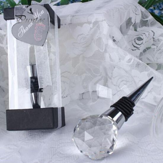 Eleganter, vakuumversiegelter Rotweinflaschenverschluss mit Strasssteinen