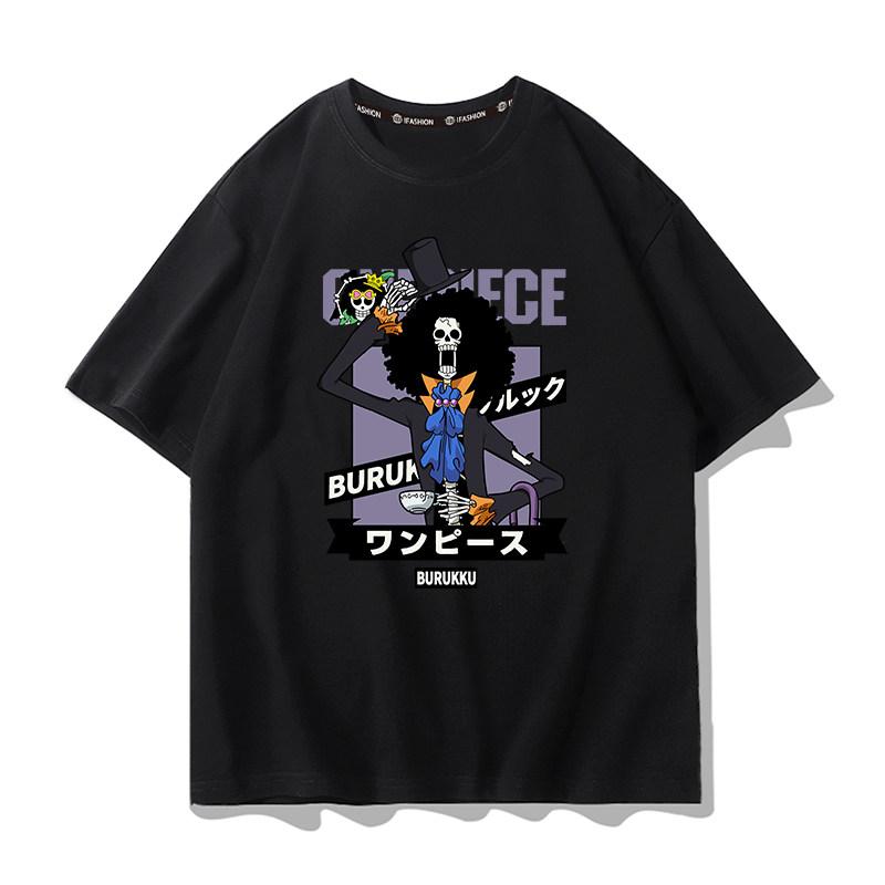 Koszulka z grafiką One Piece Luffy ACE Anime Tee Męska Moda Letnia 2026 Oversize Street Casual Y2K Topy Odzież Streetwear