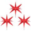 VidaXL Lumières de Noël avec Piquets LED Pliables 3 pcs, Éclairages d'Étoile de Noël, Décorations Lumineuses de Noël 356199