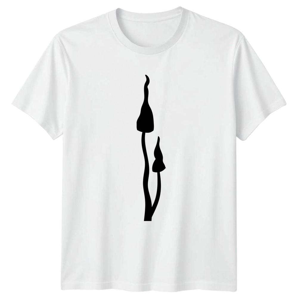 Mystical Mushroom Forest Fungi Outline TShirt Mushroom Lover Nature S