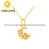 Shuibei 999 Fine Gold Slim Waist Necklace: 3D Hard Gold Women's Pendant Charm, Popular Live Broadcast Hot Seller.