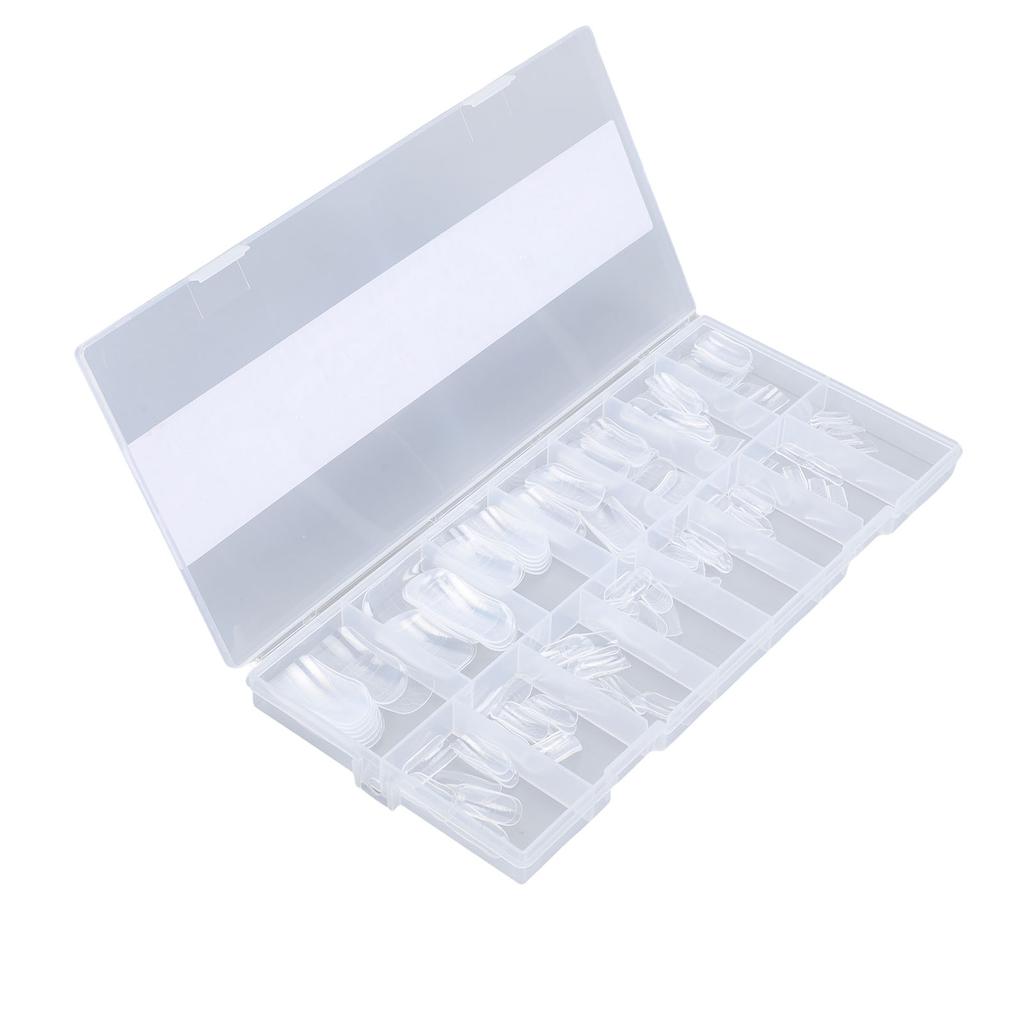 150 Pcs Toenail Forms Full Cover Clear Toenail Extension Full Cover Tips for Manicure   At Home