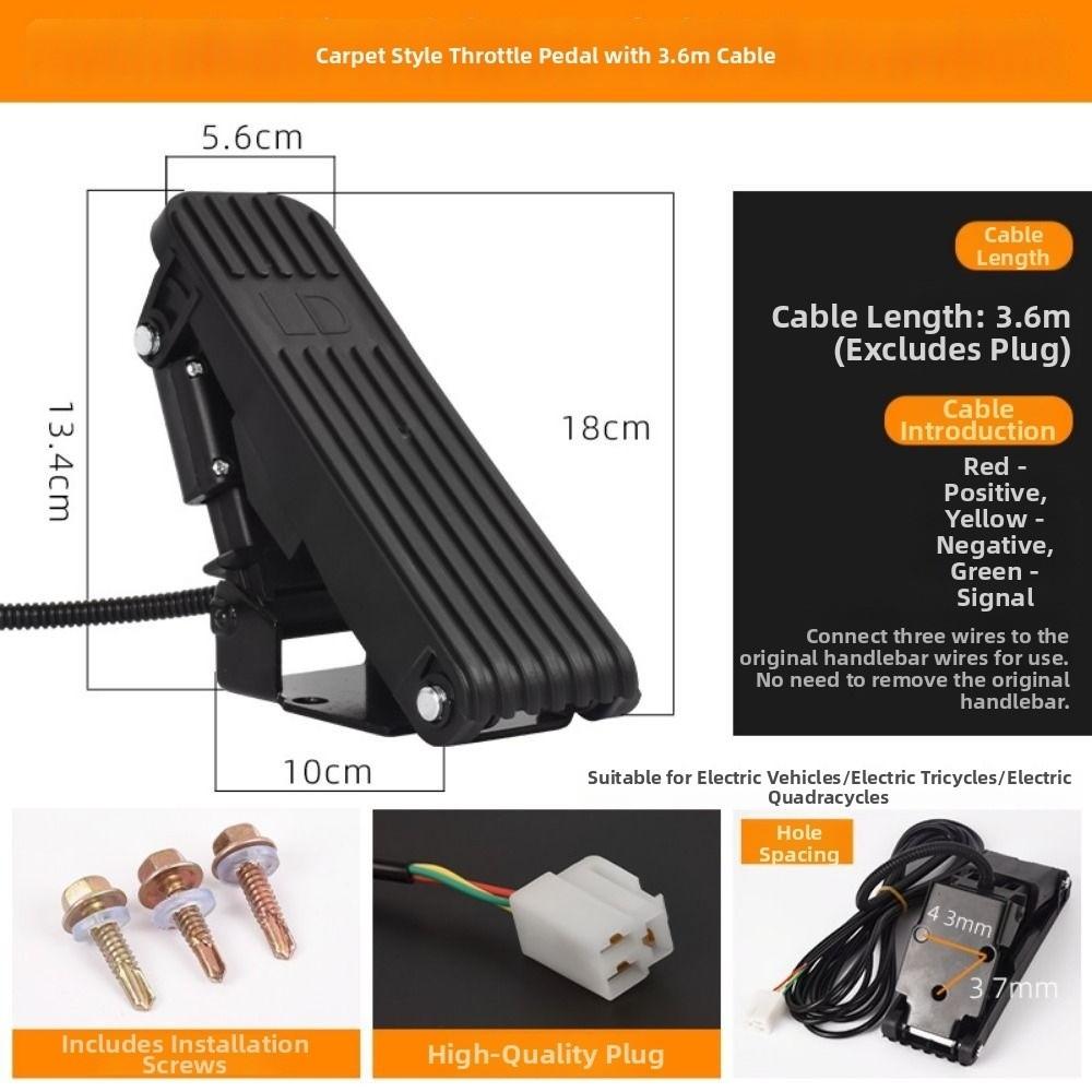 Pedale Acceleratoratore Acceleratore Elettrico a Piede per Veicolo Elettrico