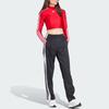 Adidas Originals 3-Stripes Cropped Long-Sleeve High-Neck Top Women Tops Red IR8132