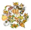 Navy Peony Pumpkin Halloween Watercolor Stickers and Stickers for Water and Journals & (25-Count) - Cute, Water-Resistant, Long-Lasting Bottles,