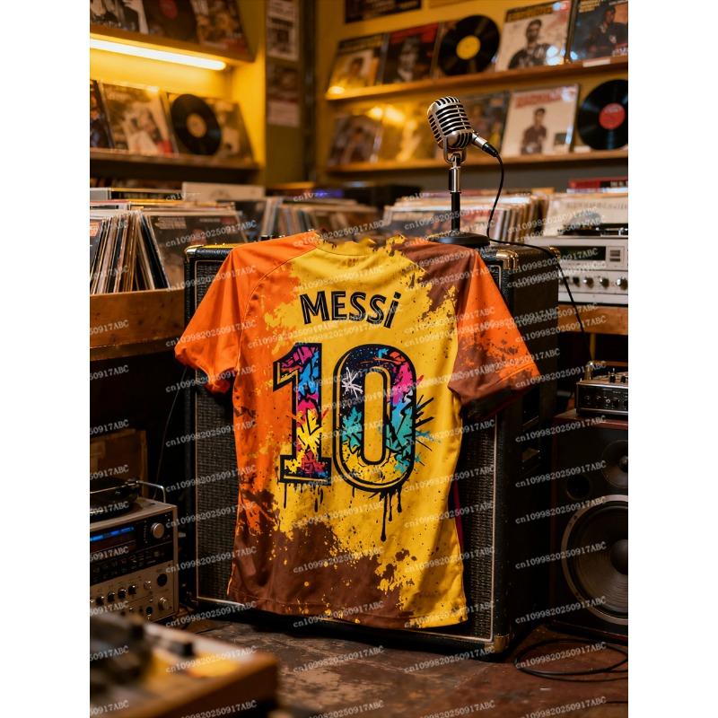 Nová příchozí Messi dres tričko Pánský dres Dámské tričko Ležérní oblečení Dárek pro fanoušky Top pro dospělé Letní tričko Top Dětské tričko