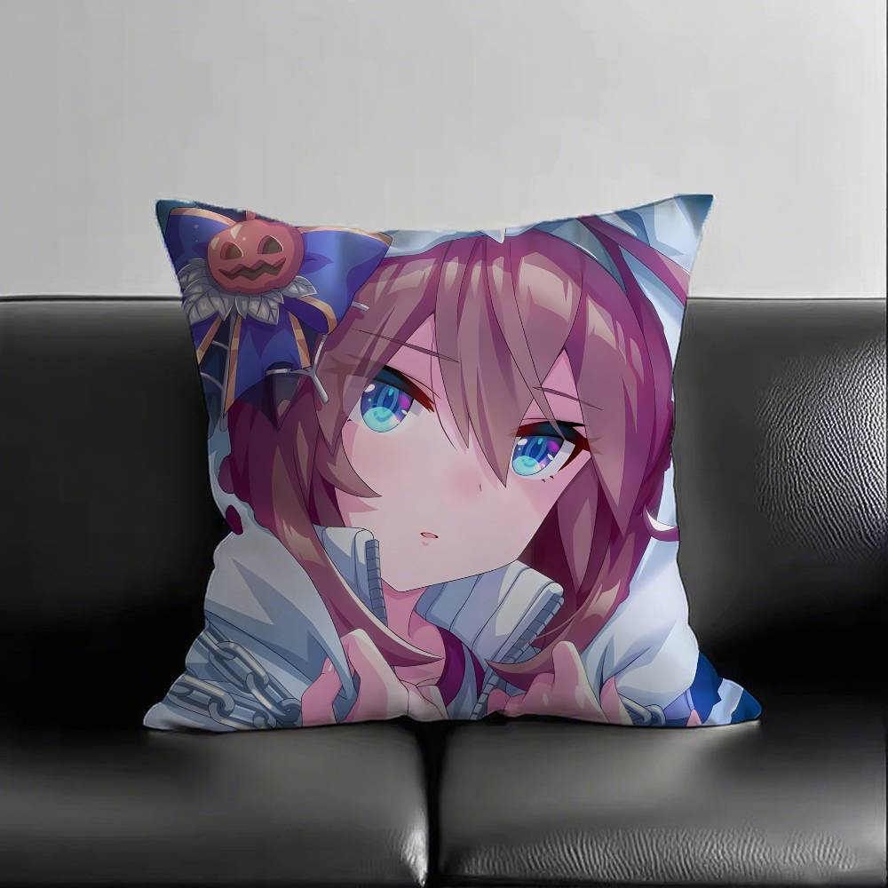 1pc Anime MIHONO BOURBON Pillow Case Fashion Square Pillowcase Bedroom Sofa Room Ins Decoration Leisure