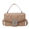 Stylish Vintage Small Handbag For Women 2024 Fashion Trendy Pu Leather Shoulder Bag With Stitching Elements Perfect For Summer