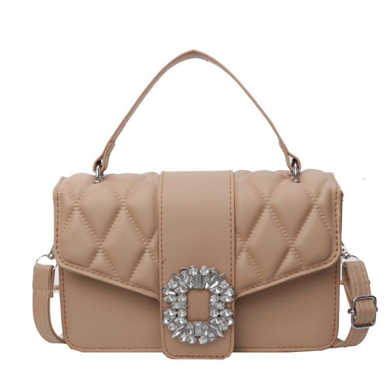 Stylish Vintage Small Handbag For Women 2024 Fashion Trendy Pu Leather Shoulder Bag With Stitching Elements Perfect For Summer