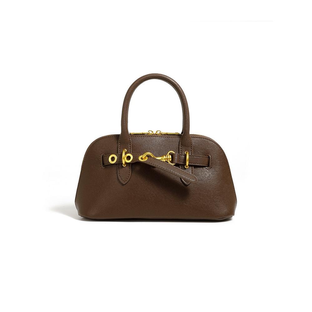 

Кожаная женская сумка-клатч, сумка-ракушка, модная и высококлассная наплечная сумка-мессенджер. кофейный