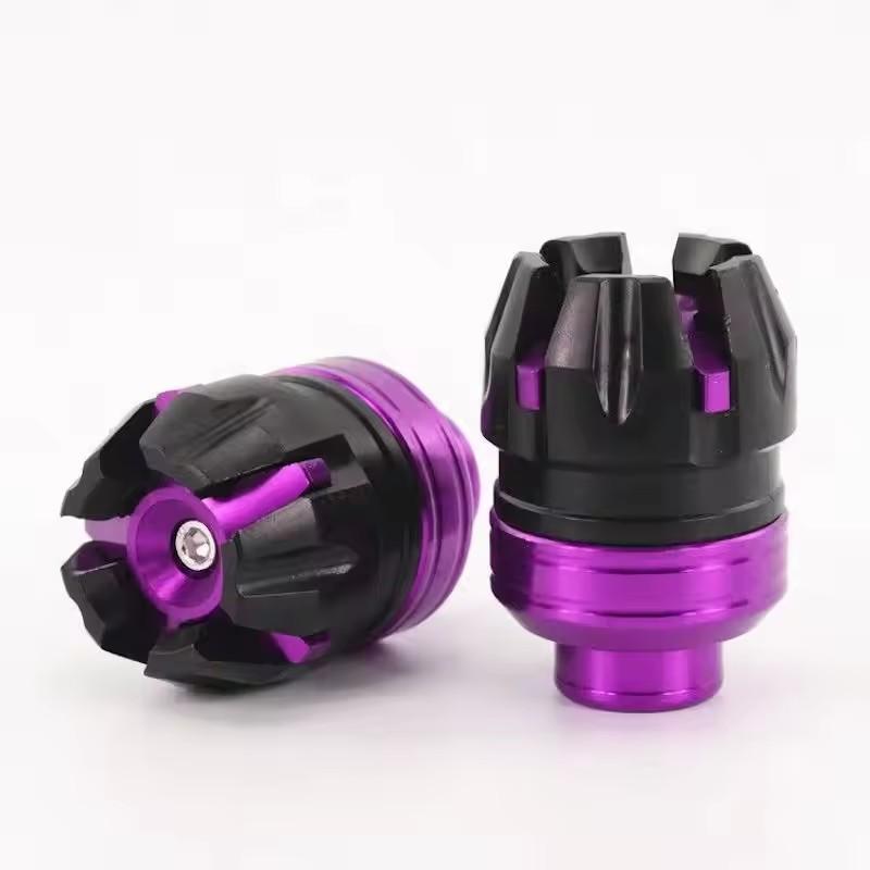 2 PCS  Motorcycle Front and Rear Wheel Crash Protectors Cups Anti-fall Frame Slider Aluminum Modification Motorcycle Accessories