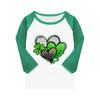 Tops For Youth Girls 4-16 Years Round Neck 3/4 Sleeves T-Shirts Trendy Tops Outfit Tees