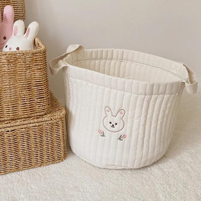 Baby Bags Cute Bear Embroidery Diaper Bag Caddy Nappy Cart Storage Mummy Maternity Bag for Newborn Diapers Toys Organizers