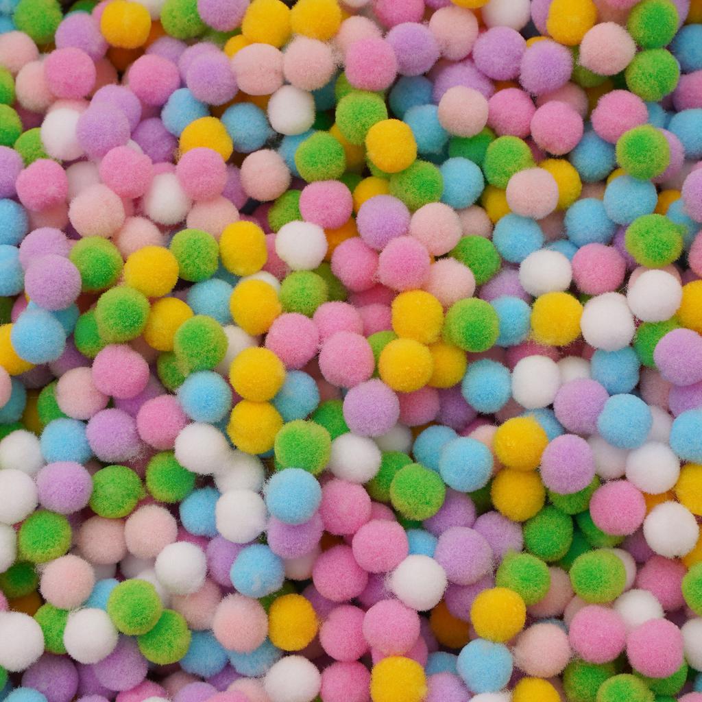 20-200 Stück Bunte Pompon-Plüschbälle Gemischte Farbe Kreatives Kinder-Handarbeitsmaterial Glitzer-Schaumstoffball DIY Bastelbedarf