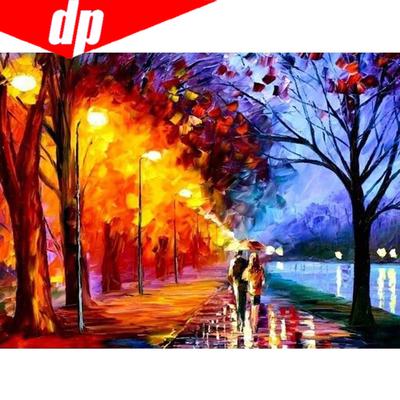 מכירת ציור יהלומים 5D עשה זאת בעצמך מלא"רומנטי"רקמת יהלומים תפר צלב עיצוב בית