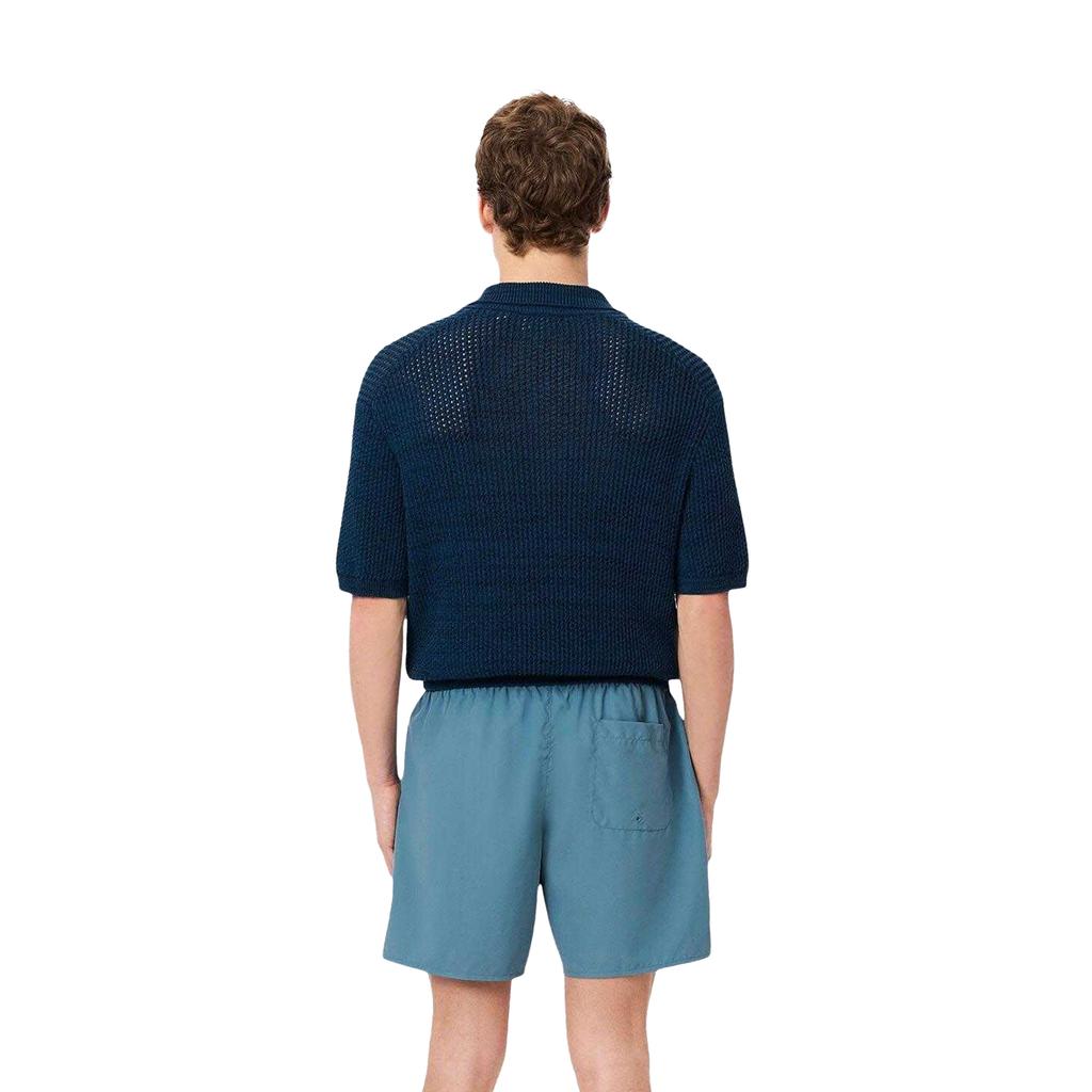 Lacoste Mens Monochrome Mid Length Swimming Trunks