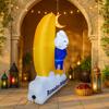 1.8M/6FT Ramadan Mubarak Inflatable Yellow Crescent Blue Dome Star Decor Islamic  Decorative Supplie Ramadan Inflatable For Yard