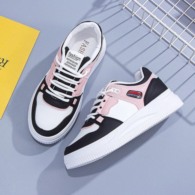 2025 spring new European station little white shoes women's casual muffin platform women's shoes low-top sports running board shoes women