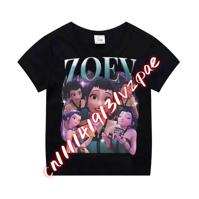 K-pop 2026 Summer Film Graphic Familymatching T-Shirt Harajuku High Quality Cotton Kids Casual Streetwear Tee Tops