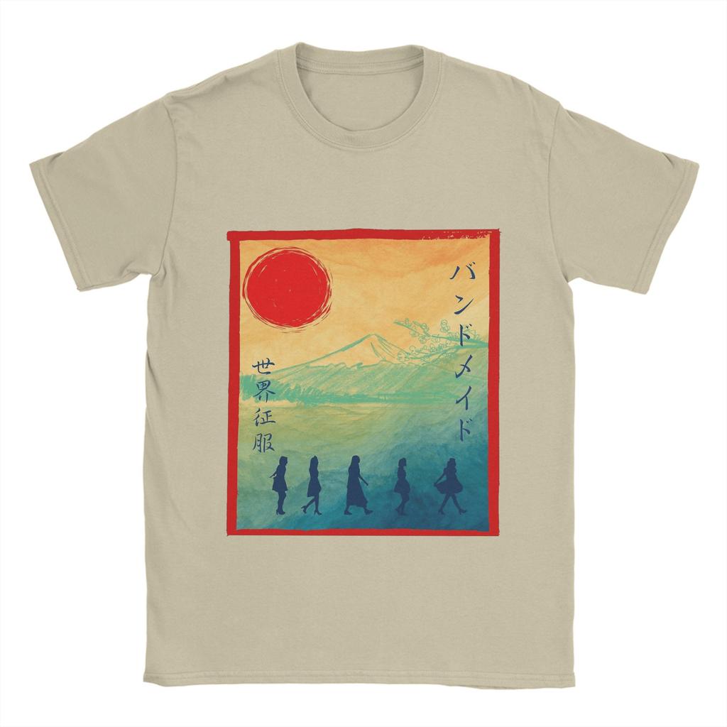 Band Maid Band T-Shirts Herren Reine Baumwolle Freizeit T-Shirt Rundhals T-Shirt Kurzarm Kleidung Übergröße