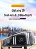 LED Headlight Assembly with DRL for FAW Jiefang J6/J6P/J6M - Double Lens Modified