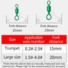 Y-Shaped Swivel Ring Fishing Subline Splitter Divider Space Beans Fishing Tackle Connector Silica Gel Three-Fork
