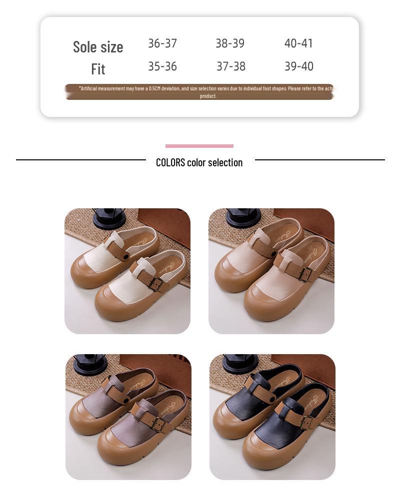 Women's Versatile Closed-Toe Non-Slip Thick Sole Autumn Sandals & Slippers