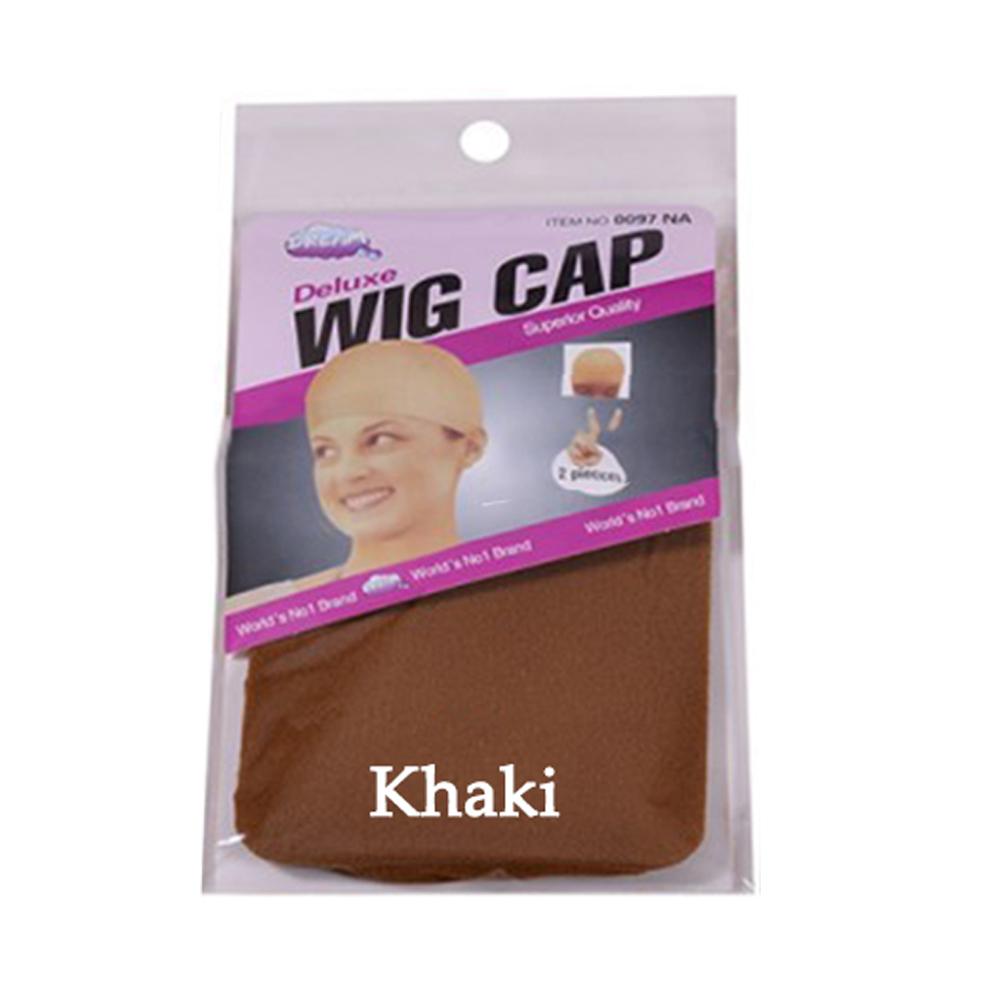 Color Mesh Weaving Beige Stretchable Free Size Stocking Hair Net Wig Cap Hairnets Hair Accessories
