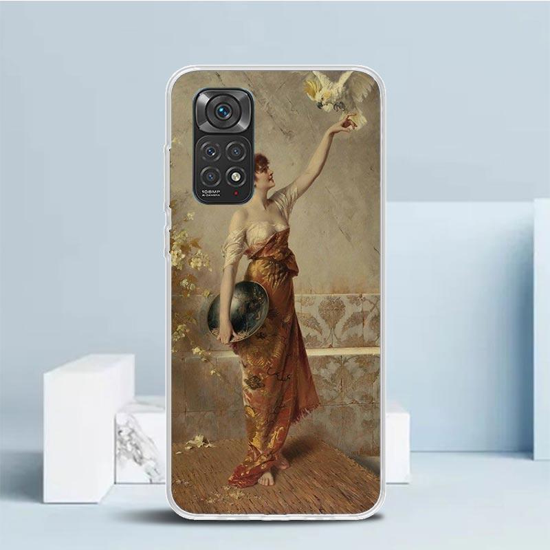 Paint Art Renaissance Phone Case For Xiaomi Redmi Note 15 14 14S 13 12S 12 Pro Plus 11S 11 11T 11E 10S 10 + Soft TPU Back Cover